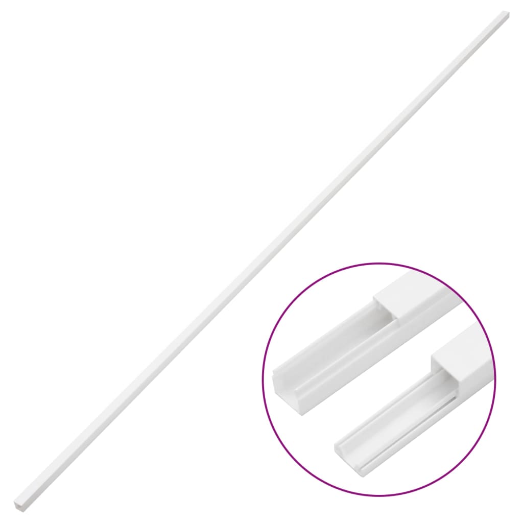 vidaXL Goulotte de câble 25x16 mm 30 m PVC