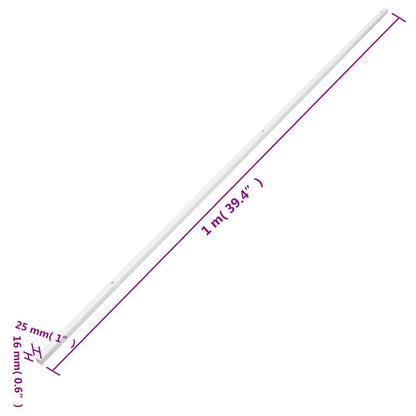 vidaXL Goulotte de câble 25x16 mm 30 m PVC