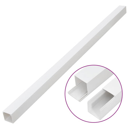 vidaXL Goulotte de câble 40x25 mm 30 m PVC