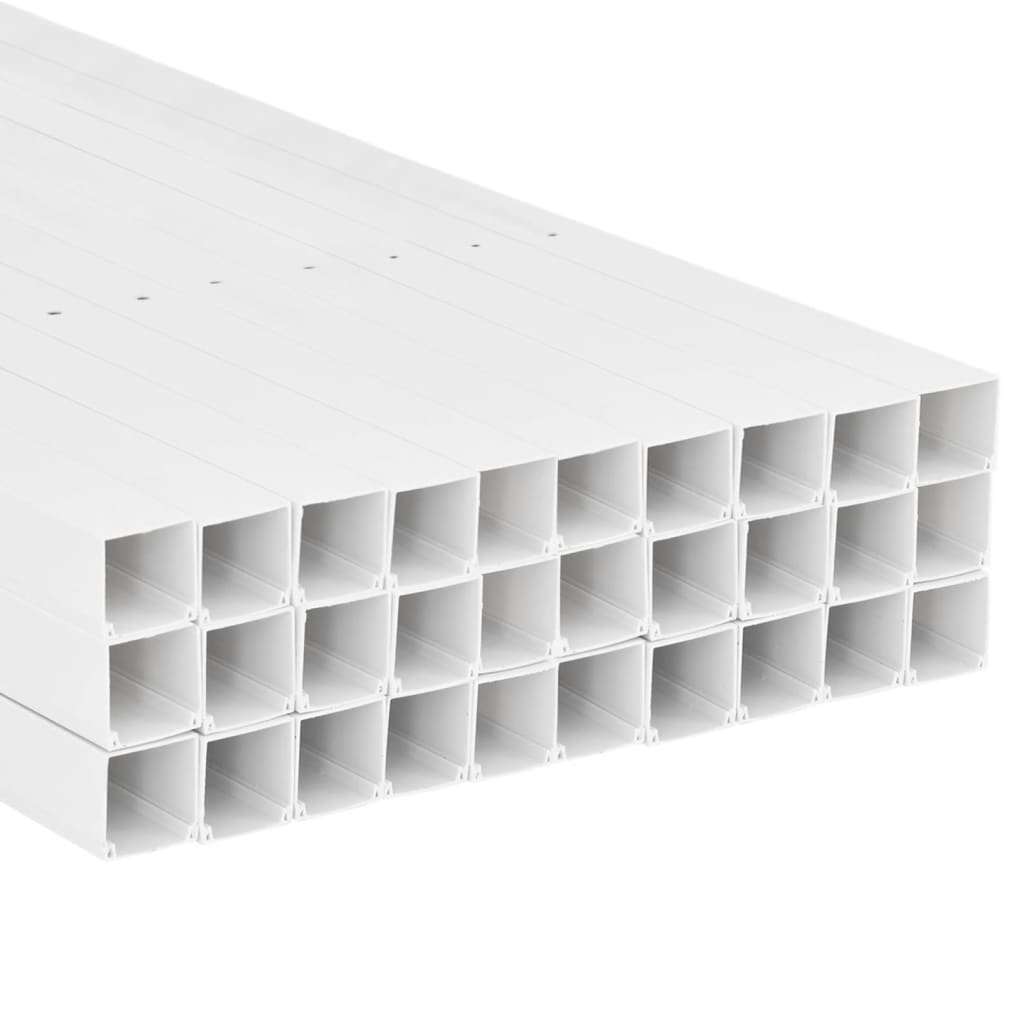 vidaXL Goulotte de câble 40x25 mm 30 m PVC