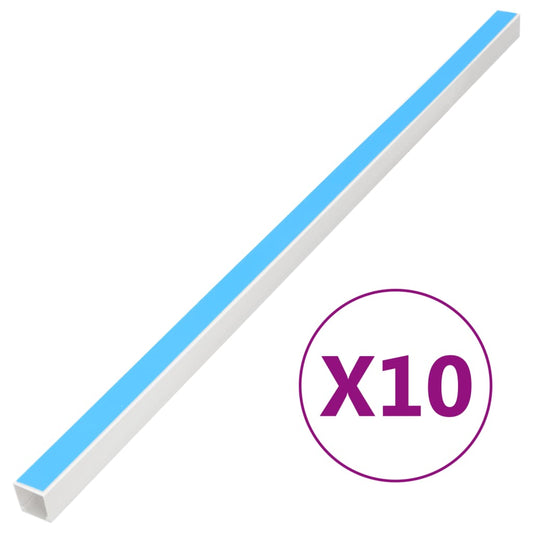 vidaXL Goulotte de câble auto-adhésive 20x10 mm 10 m PVC