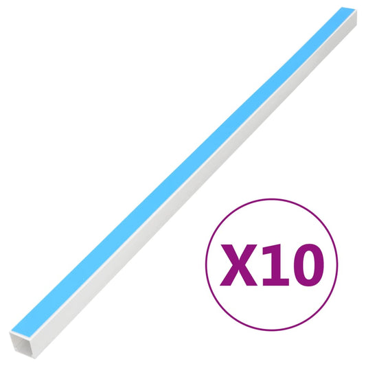 vidaXL Goulotte de câble auto-adhésive 25x25 mm 10 m PVC