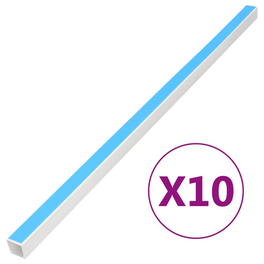 vidaXL Goulotte de câble auto-adhésive 40x25 mm 10 m PVC