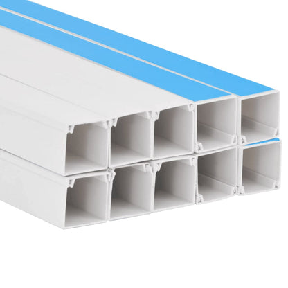 vidaXL Goulotte de câble auto-adhésive 40x25 mm 10 m PVC