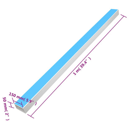 vidaXL Goulotte de câble auto-adhésive 150x50 mm 10 m PVC