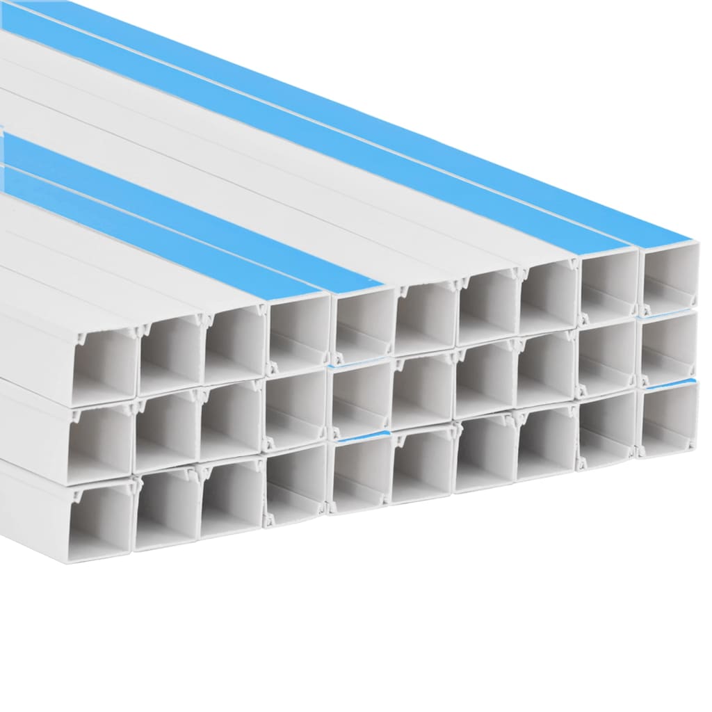vidaXL Goulotte de câble auto-adhésive 15x10 mm 30 m PVC