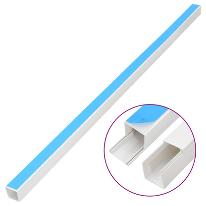 vidaXL Goulotte de câble auto-adhésive 40x25 mm 30 m PVC