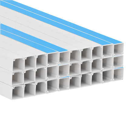 vidaXL Goulotte de câble auto-adhésive 40x25 mm 30 m PVC