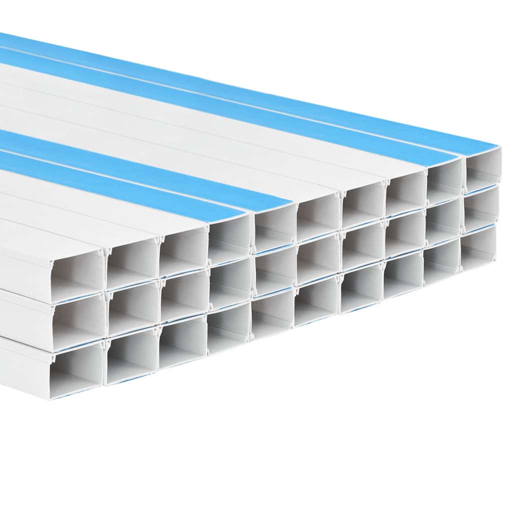 vidaXL Goulotte de câble auto-adhésive 60x40 mm 30 m PVC