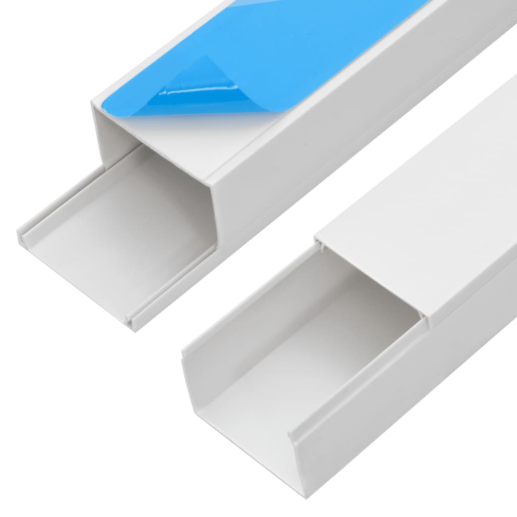 vidaXL Goulotte de câble auto-adhésive 60x40 mm 30 m PVC