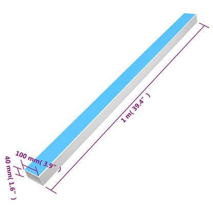 vidaXL Goulotte de câble auto-adhésive 100x40 mm 30 m PVC