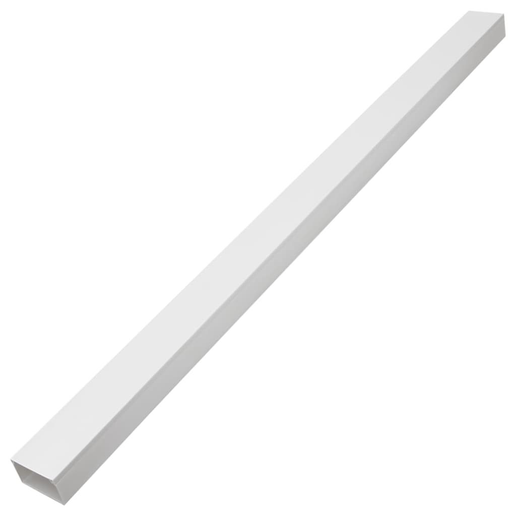 vidaXL Goulotte de câble auto-adhésive 100x60 mm 30 m PVC