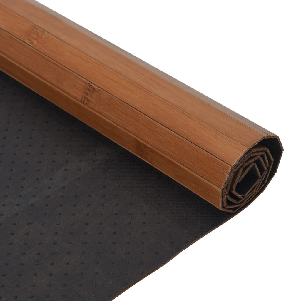 vidaXL Tapis rectangulaire marron 60x400 cm bambou