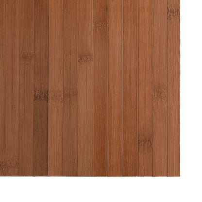 vidaXL Tapis rectangulaire marron 60x400 cm bambou