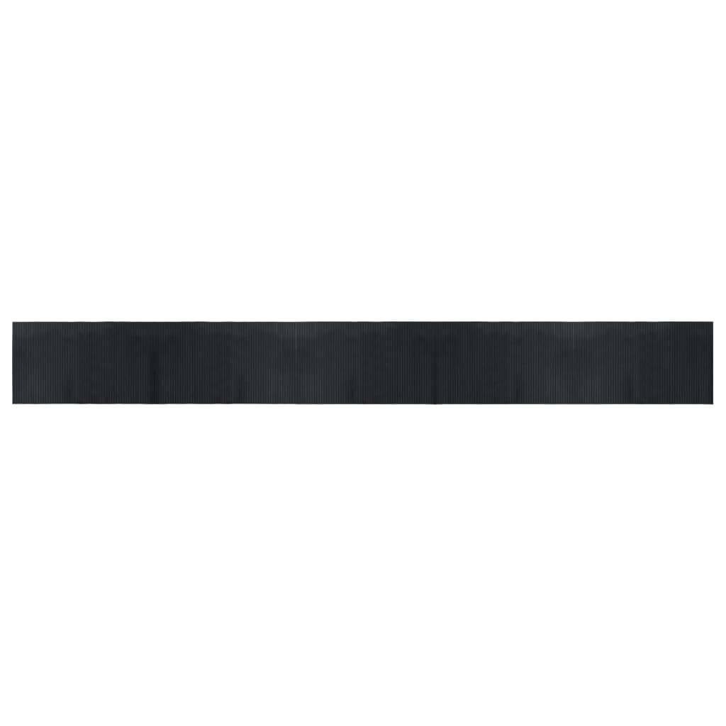 vidaXL Tapis rectangulaire noir 60x500 cm bambou