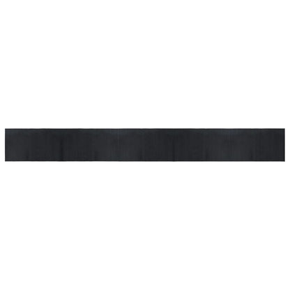 vidaXL Tapis rectangulaire noir 60x500 cm bambou