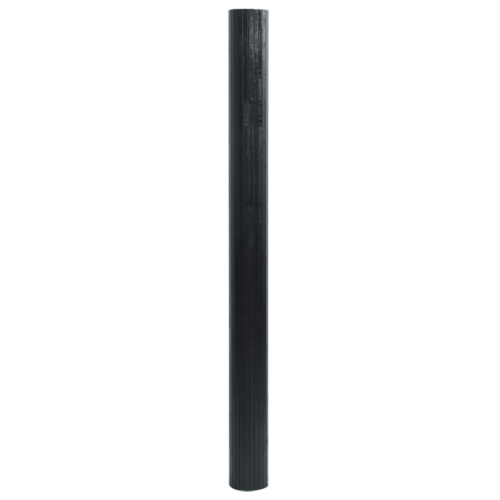 vidaXL Tapis rectangulaire noir 60x500 cm bambou