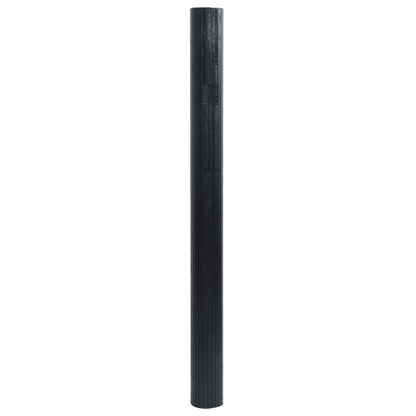 vidaXL Tapis rectangulaire noir 60x500 cm bambou