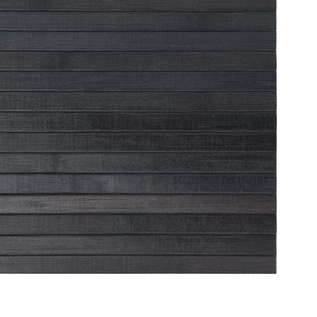 vidaXL Tapis rectangulaire gris 60x500 cm bambou