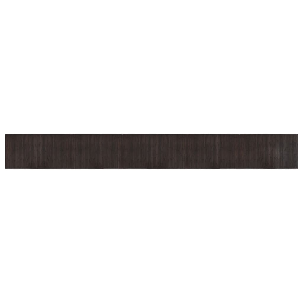 vidaXL Tapis rectangulaire marron foncé 60x500 cm bambou