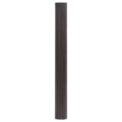 vidaXL Tapis rectangulaire marron foncé 60x500 cm bambou