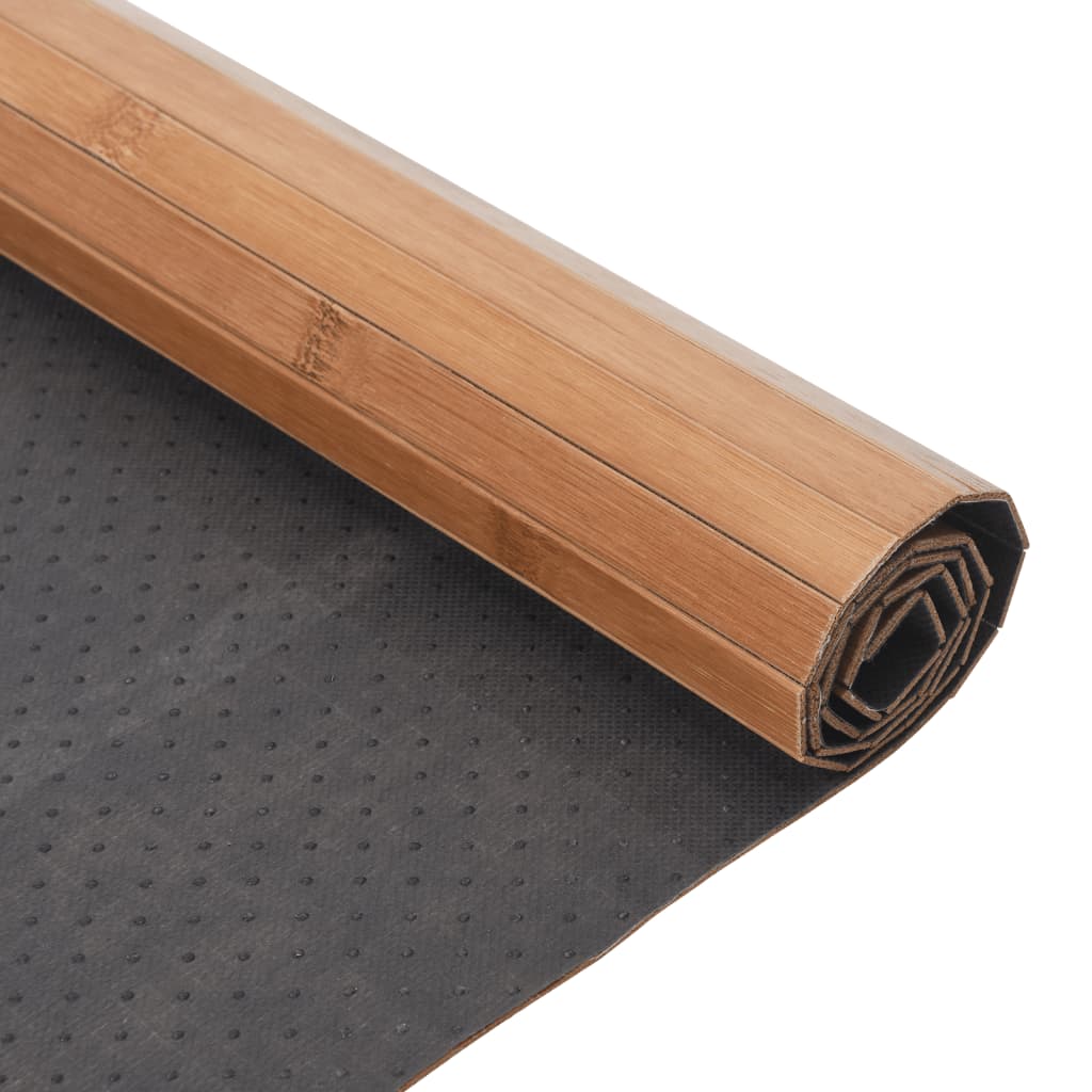 vidaXL Tapis rectangulaire naturel 70x100 cm bambou