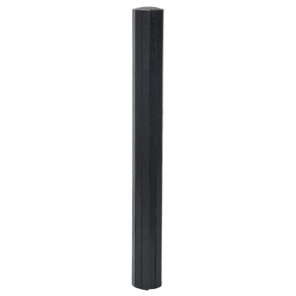 vidaXL Tapis rectangulaire noir 70x500 cm bambou