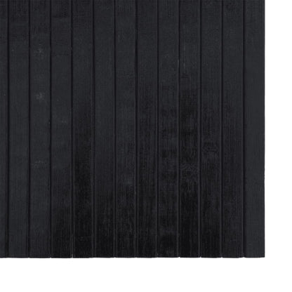 vidaXL Tapis rectangulaire noir 70x500 cm bambou