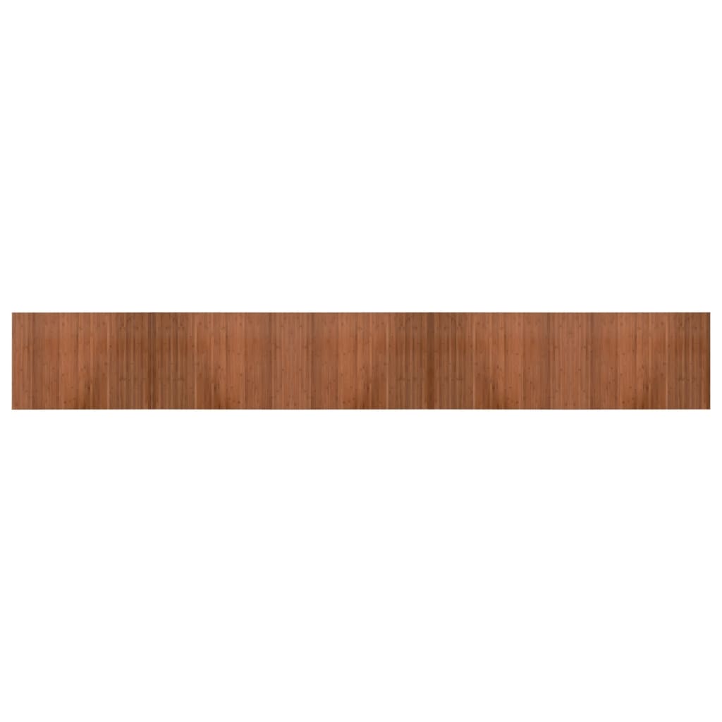 vidaXL Tapis rectangulaire marron 70x500 cm bambou