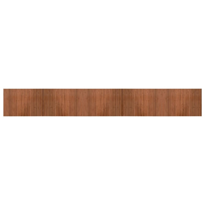 vidaXL Tapis rectangulaire marron 70x500 cm bambou