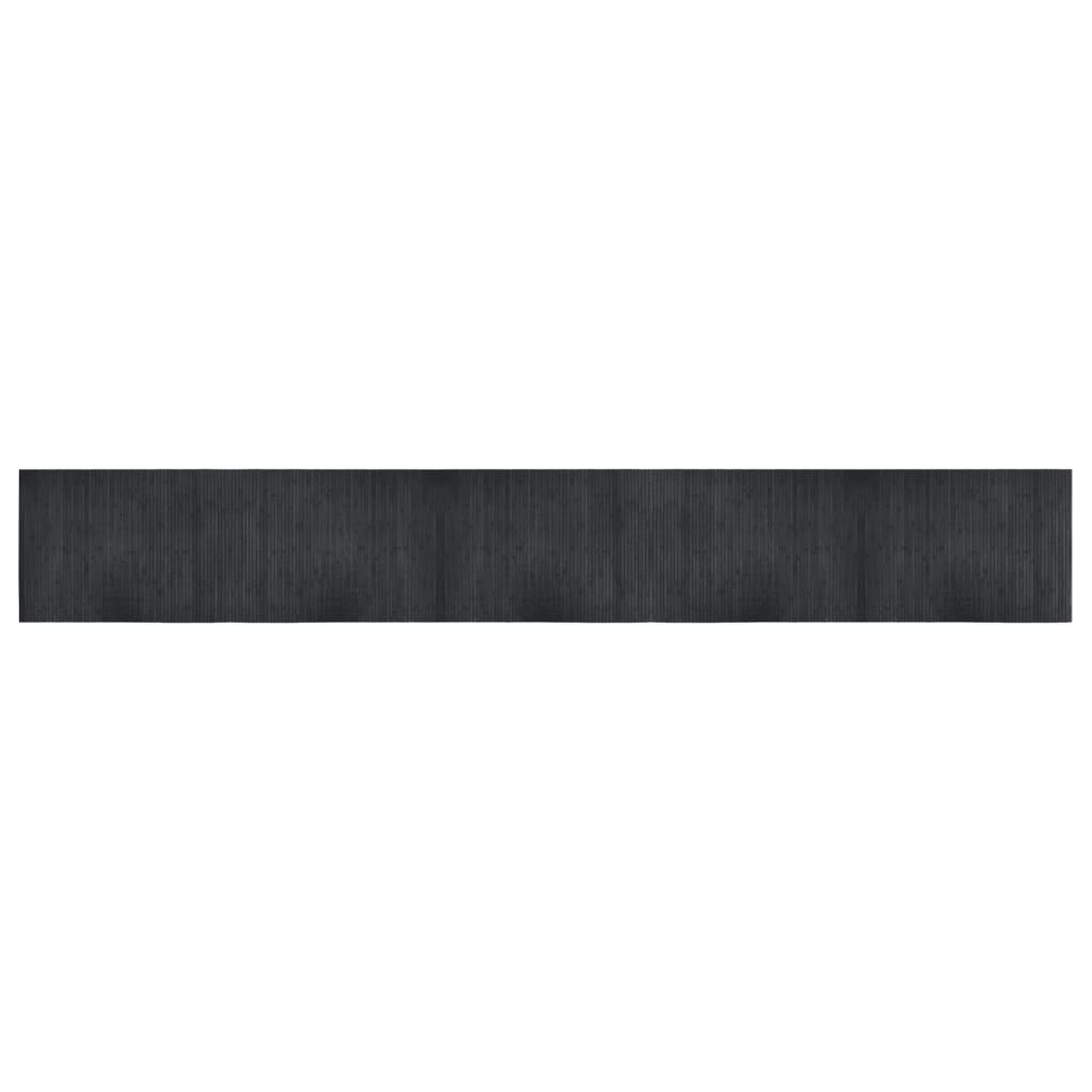 vidaXL Tapis rectangulaire gris 70x500 cm bambou