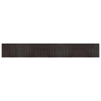 vidaXL Tapis rectangulaire marron foncé 70x500 cm bambou