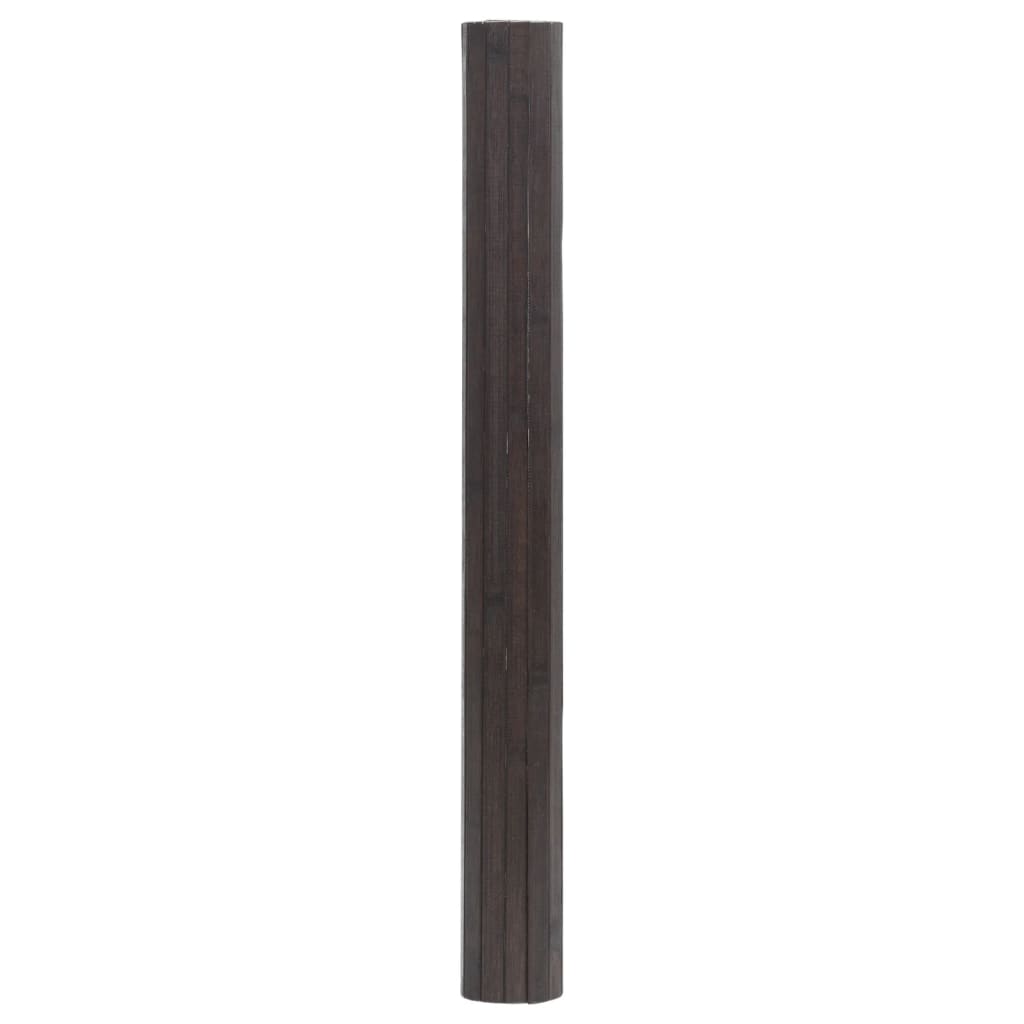 vidaXL Tapis rectangulaire marron foncé 70x500 cm bambou