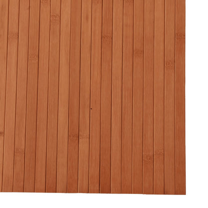 vidaXL Tapis rectangulaire marron 80x300 cm bambou
