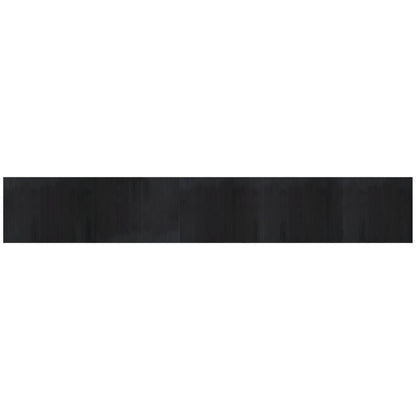 vidaXL Tapis rectangulaire noir 80x500 cm bambou