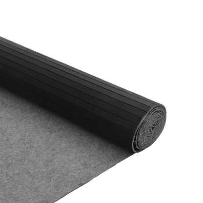 vidaXL Tapis rectangulaire noir 80x500 cm bambou