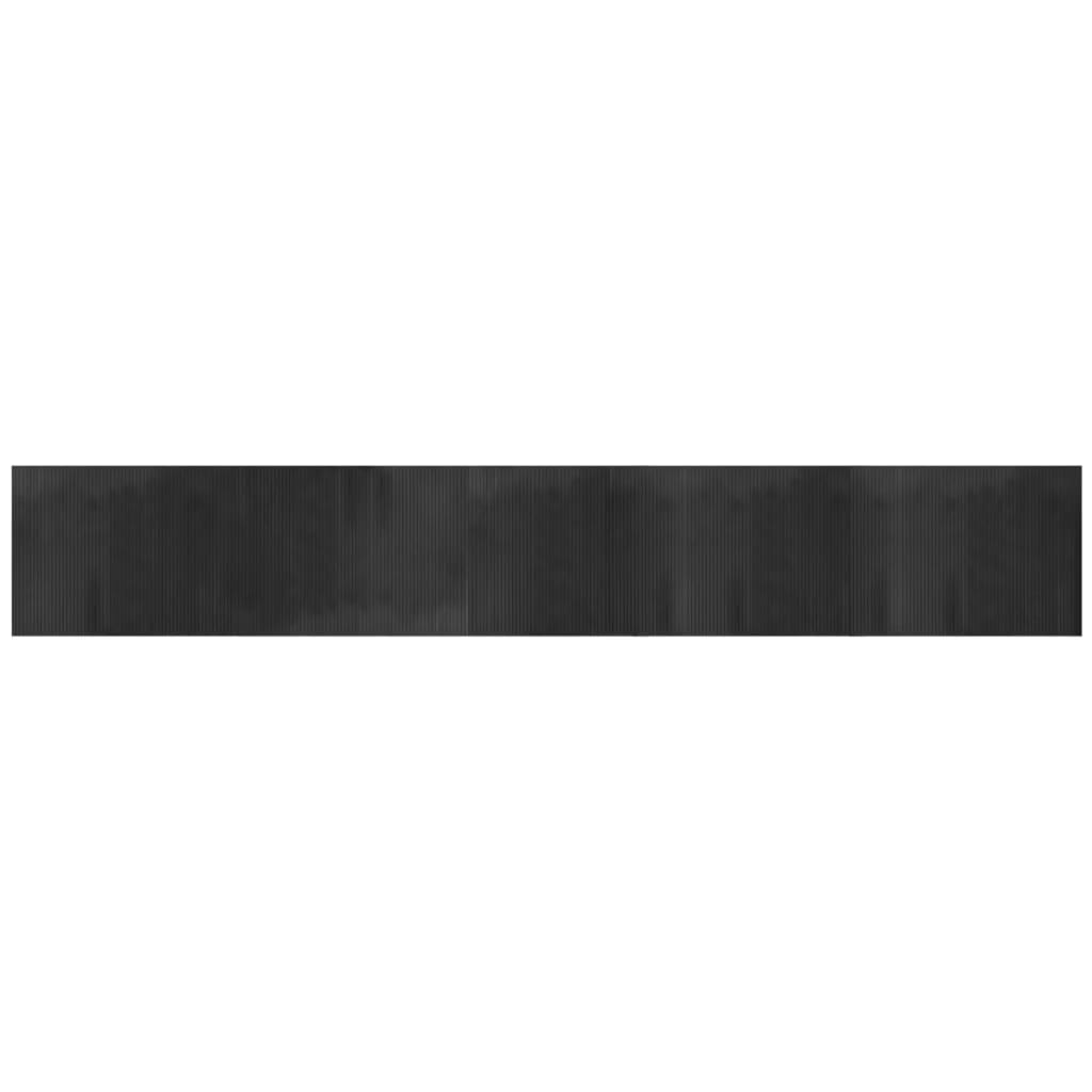 vidaXL Tapis rectangulaire gris 80x500 cm bambou