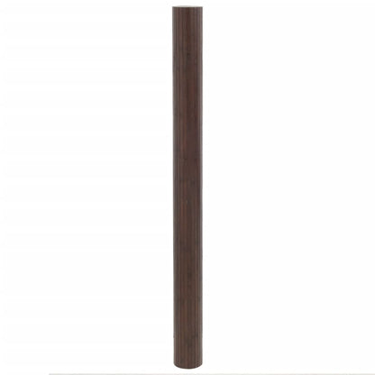 vidaXL Tapis rectangulaire marron foncé 80x500 cm bambou