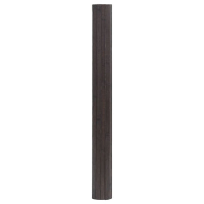 vidaXL Tapis rectangulaire marron foncé 100x200 cm bambou