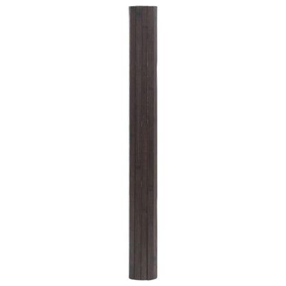 vidaXL Tapis rectangulaire marron foncé 100x300 cm bambou