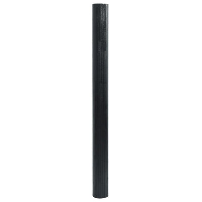 vidaXL Tapis rectangulaire noir 100x400 cm bambou