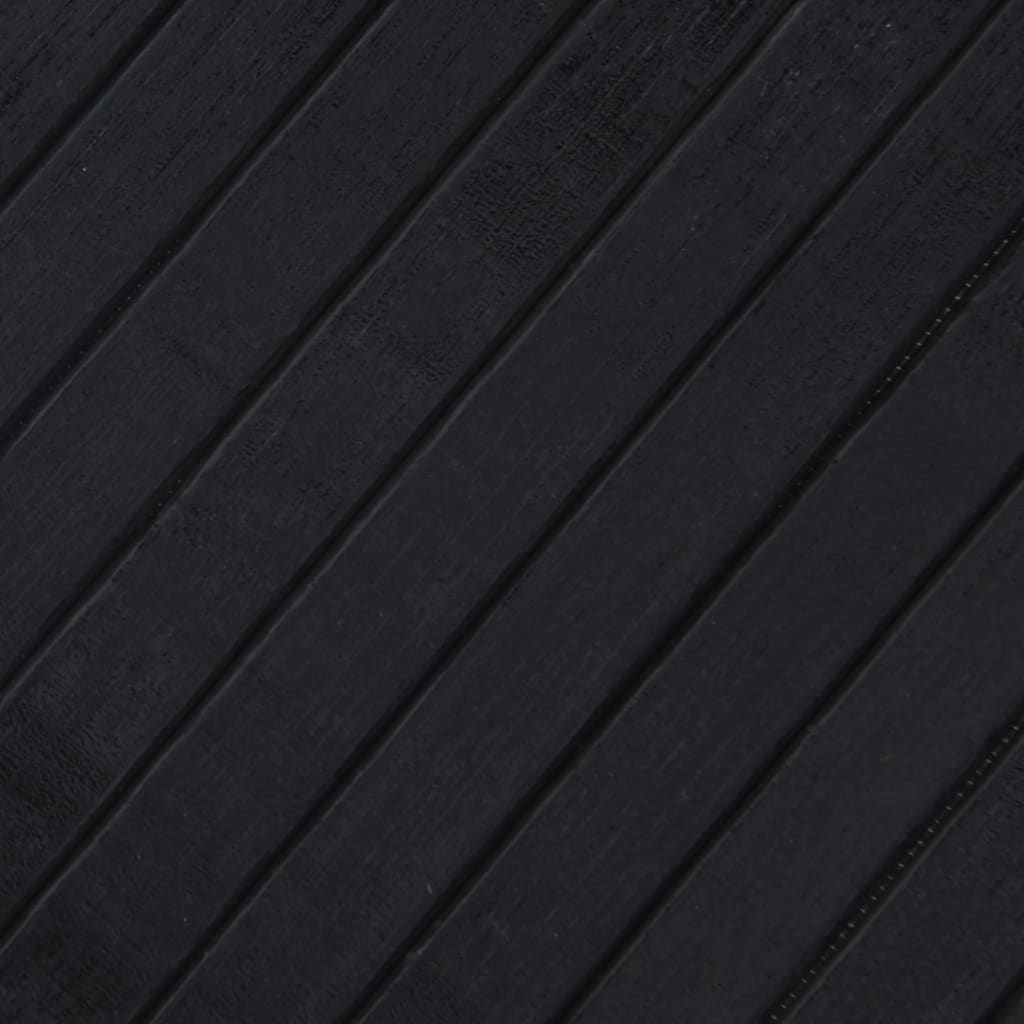 vidaXL Tapis rectangulaire noir 100x400 cm bambou