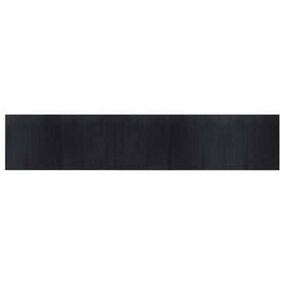 vidaXL Tapis rectangulaire noir 100x500 cm bambou