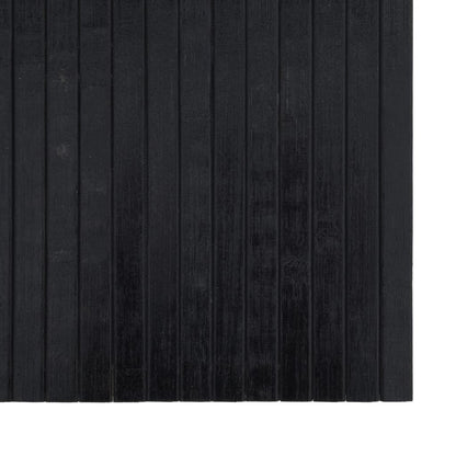 vidaXL Tapis rectangulaire noir 100x500 cm bambou