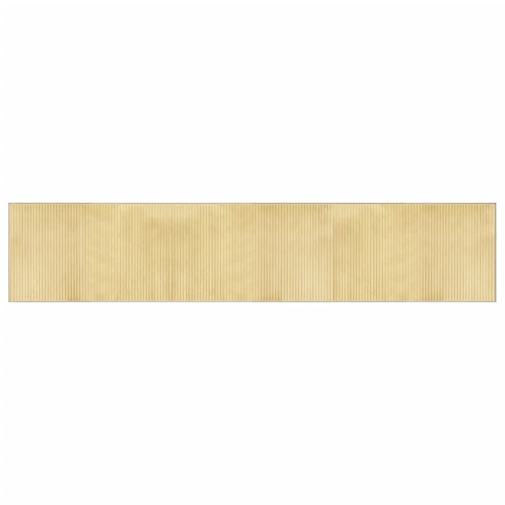 vidaXL Tapis rectangulaire naturel clair 60x300 cm bambou