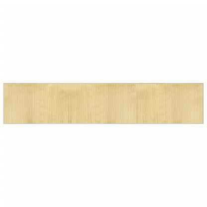 vidaXL Tapis rectangulaire naturel clair 60x300 cm bambou