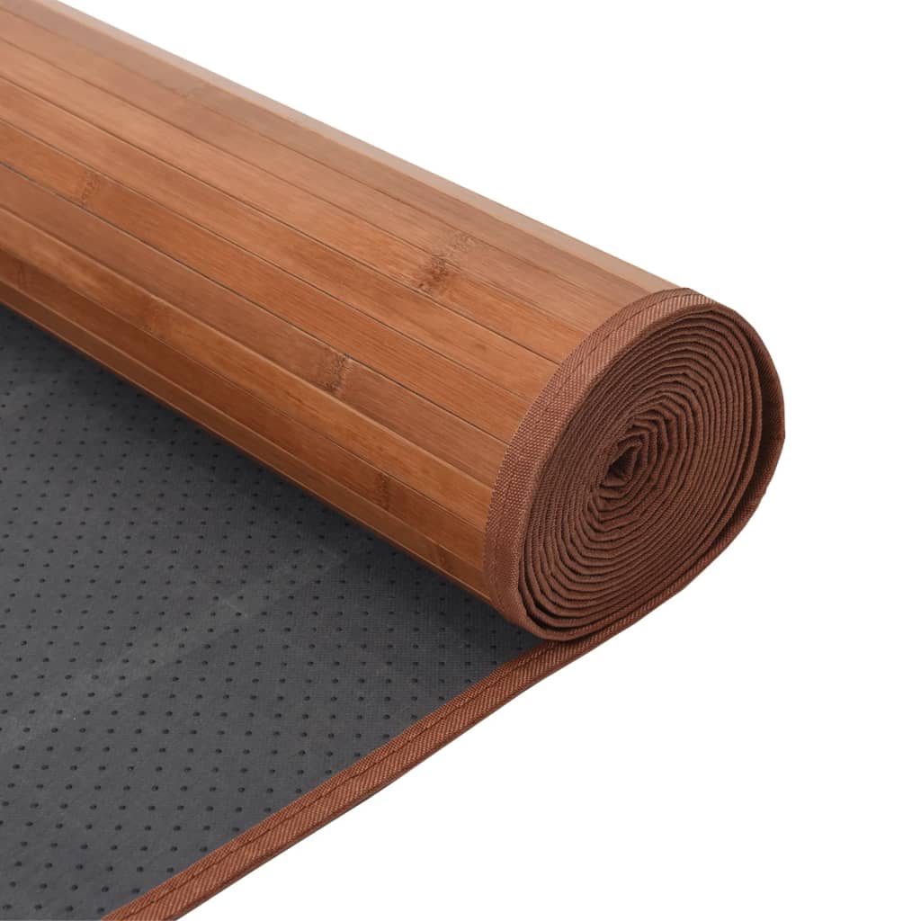 vidaXL Tapis rectangulaire marron 60x400 cm bambou