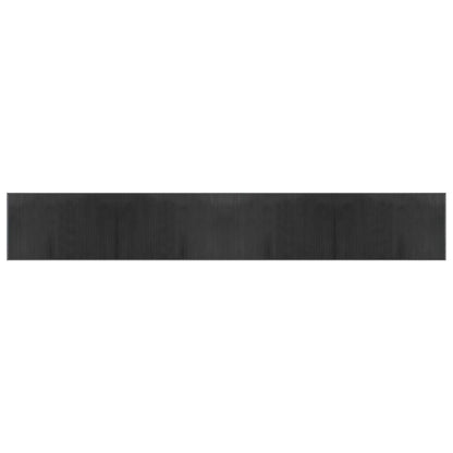 vidaXL Tapis rectangulaire gris 60x400 cm bambou