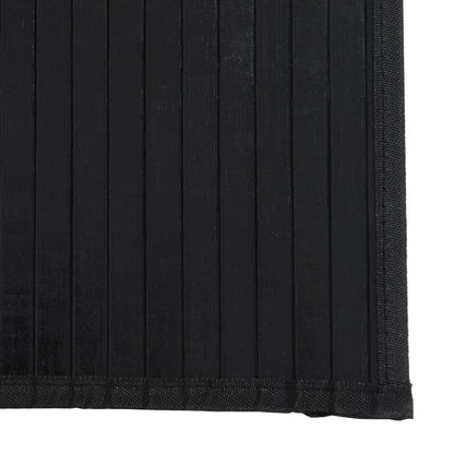vidaXL Tapis rectangulaire noir 60x500 cm bambou