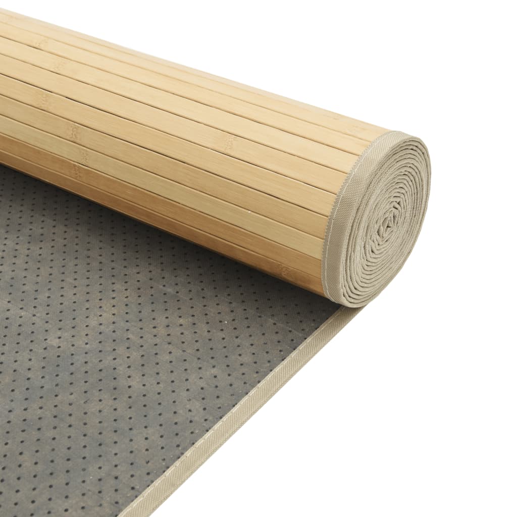 vidaXL Tapis rectangulaire naturel clair 60x500 cm bambou